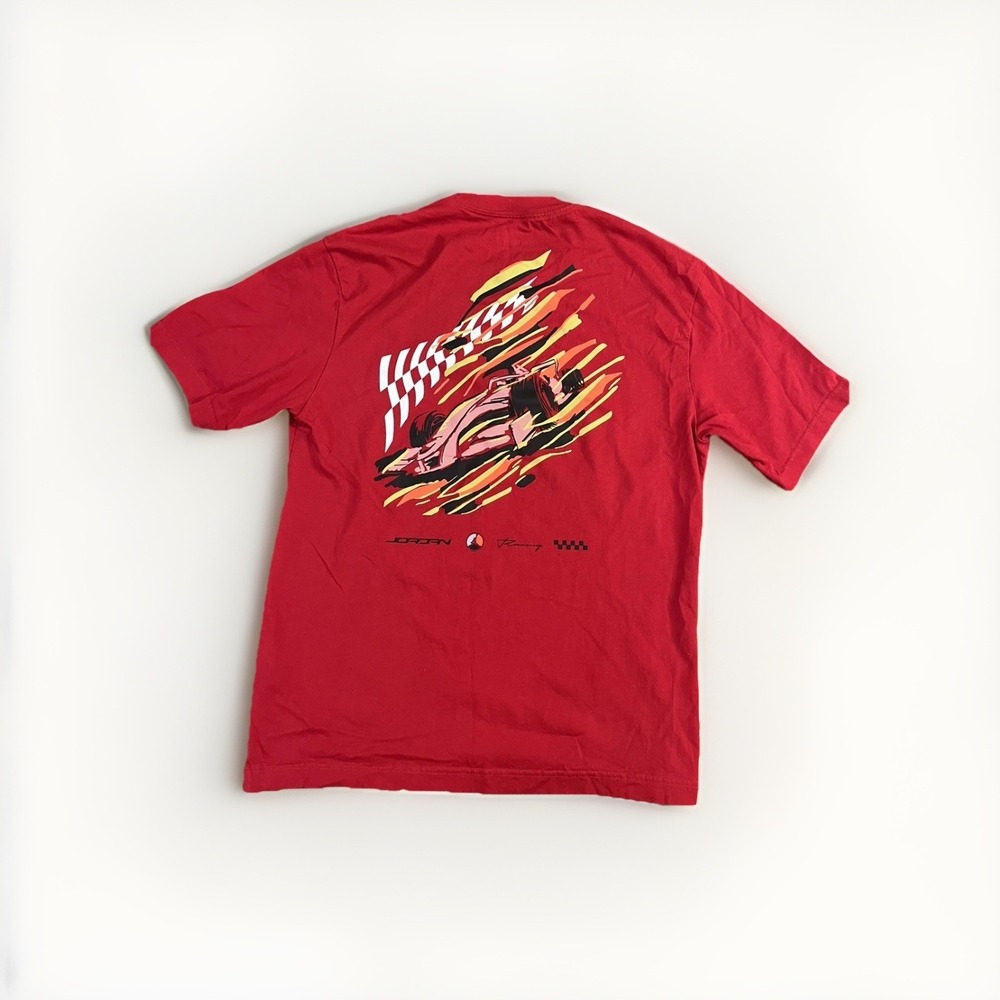 Mens Air Jordan Racing Nascar Car Graphic Shirt NWOT Michael Jordan